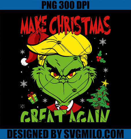 Make Christmas Great Again Funny Santa Trump 2024 PNG