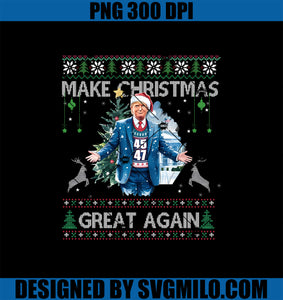 Make Christmas Great Again PNG, Santa Trump PNG