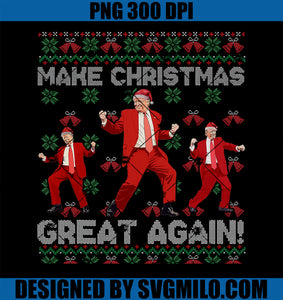 Make Christmas Great Again Santa Trump Dance PNG