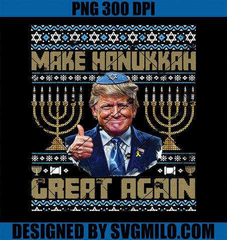 Make Hanukkah Great Again PNG, Chanukah PNG