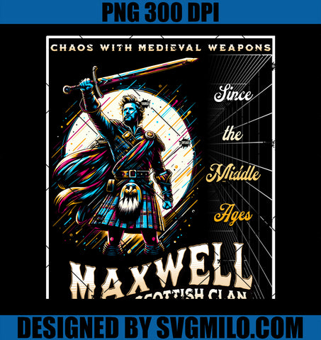 Maxwell Scottish Chaos Clan Medieval Gaelic PNG