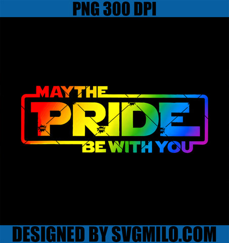 May The Pride Be With You Rainbow LGBT Gay Lesbian Pride PNG