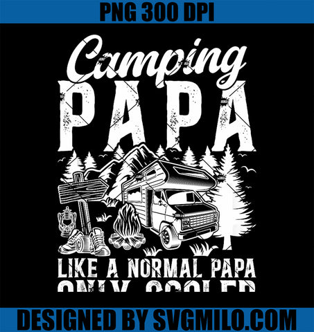 Mens Cool Camping Papa Grandpa Camper Papa PNG