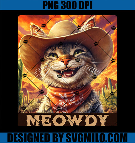 Meowdy, Cowboy A Furry Friend in the Wild West PNG