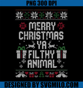 Merry Christmas Animal Funny Filthy Ya PNG