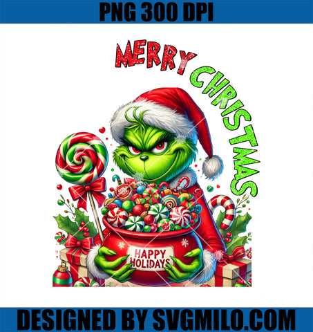 Merry Christmas PNG, Santa Grinch Christmas PNG
