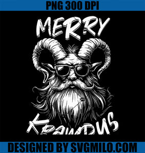 Merry Krampus Mythical Christmas Horror PNG