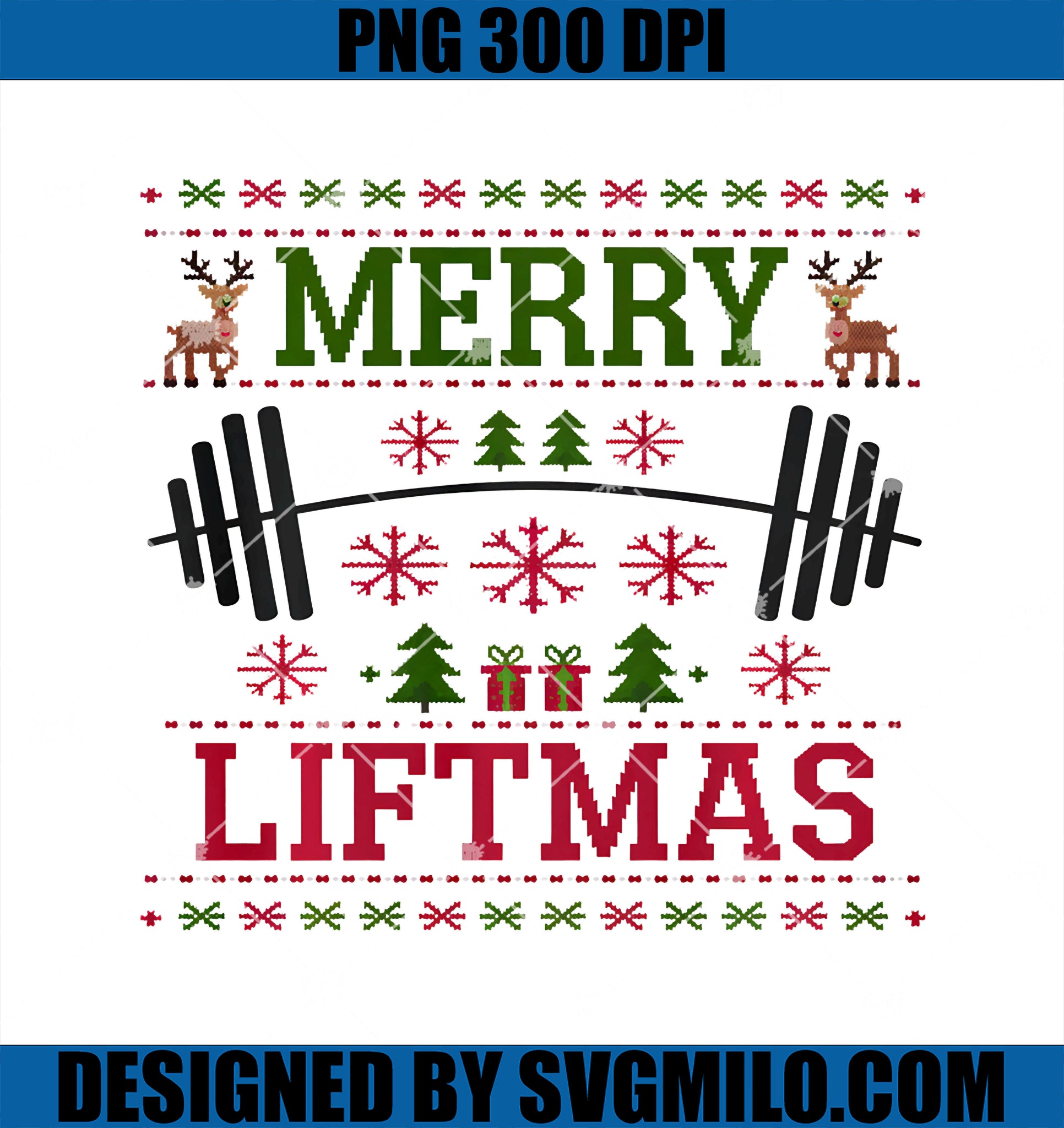 Merry Liftmas PNG, Weightlifter Fitness PNG