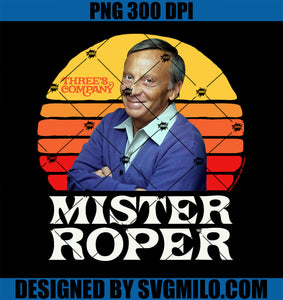 Mister Roper PNG, Funny Stanley Roper 80's Sunset Three's Company PNG