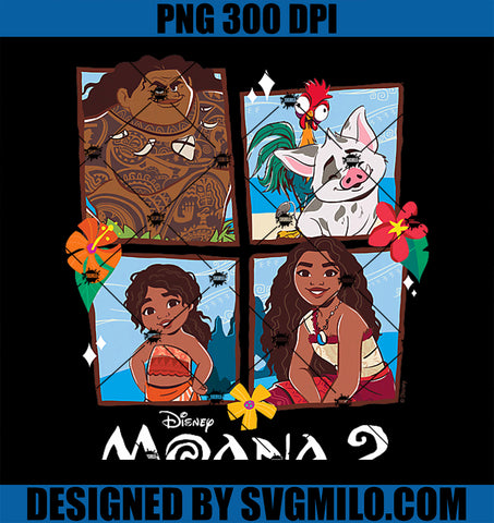 Moana 2 - Simea Maui Hei Hei Pua Character Grid PNG