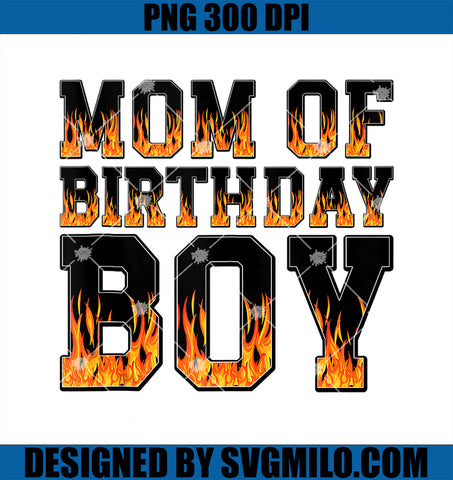 Mom Of Birthday Boy Fire Birthday Funny Fire Flame Rock PNG