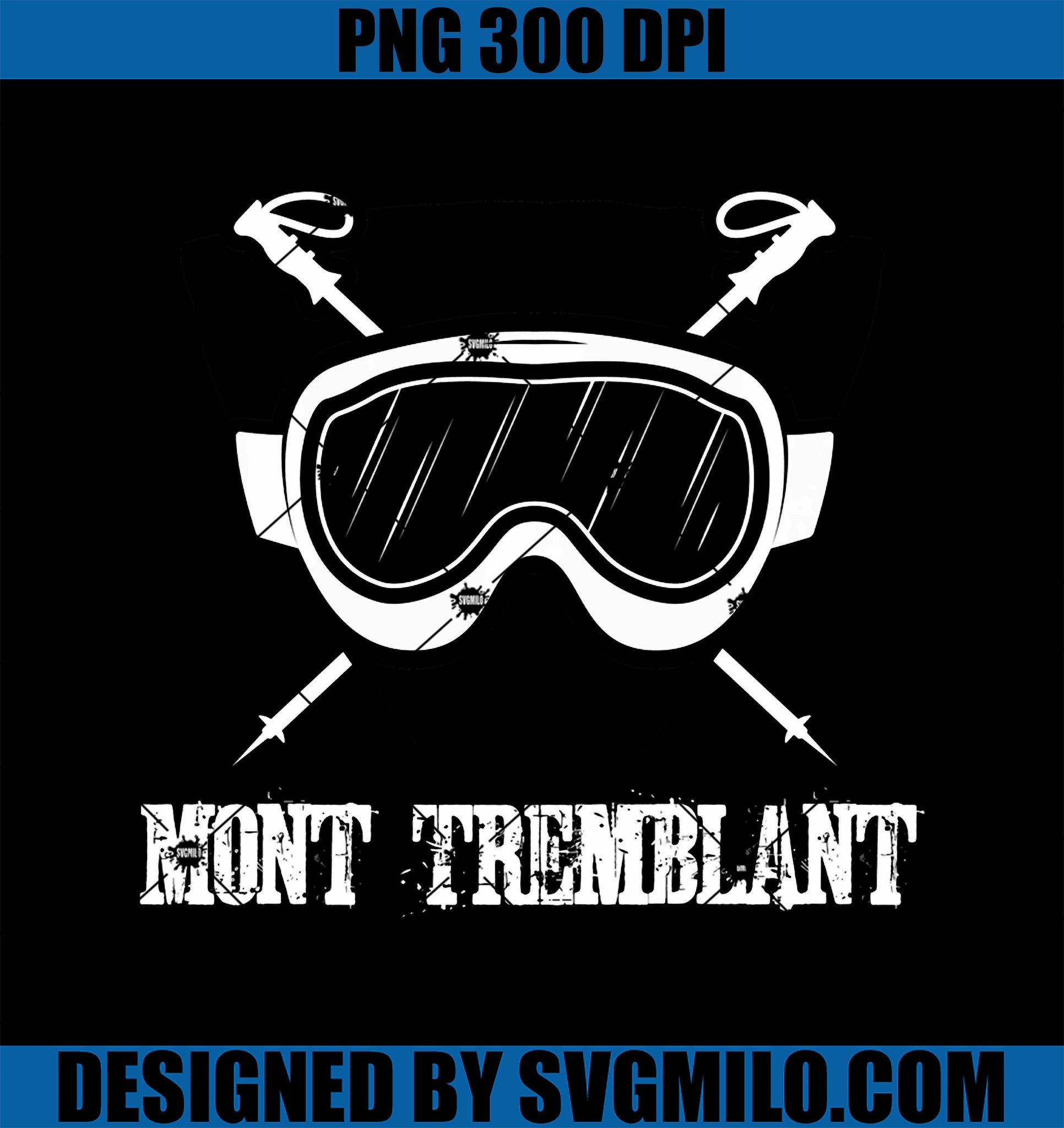 Mont Tremblant Quebec Ski Skier Skiing Snowboard Goggles PNG