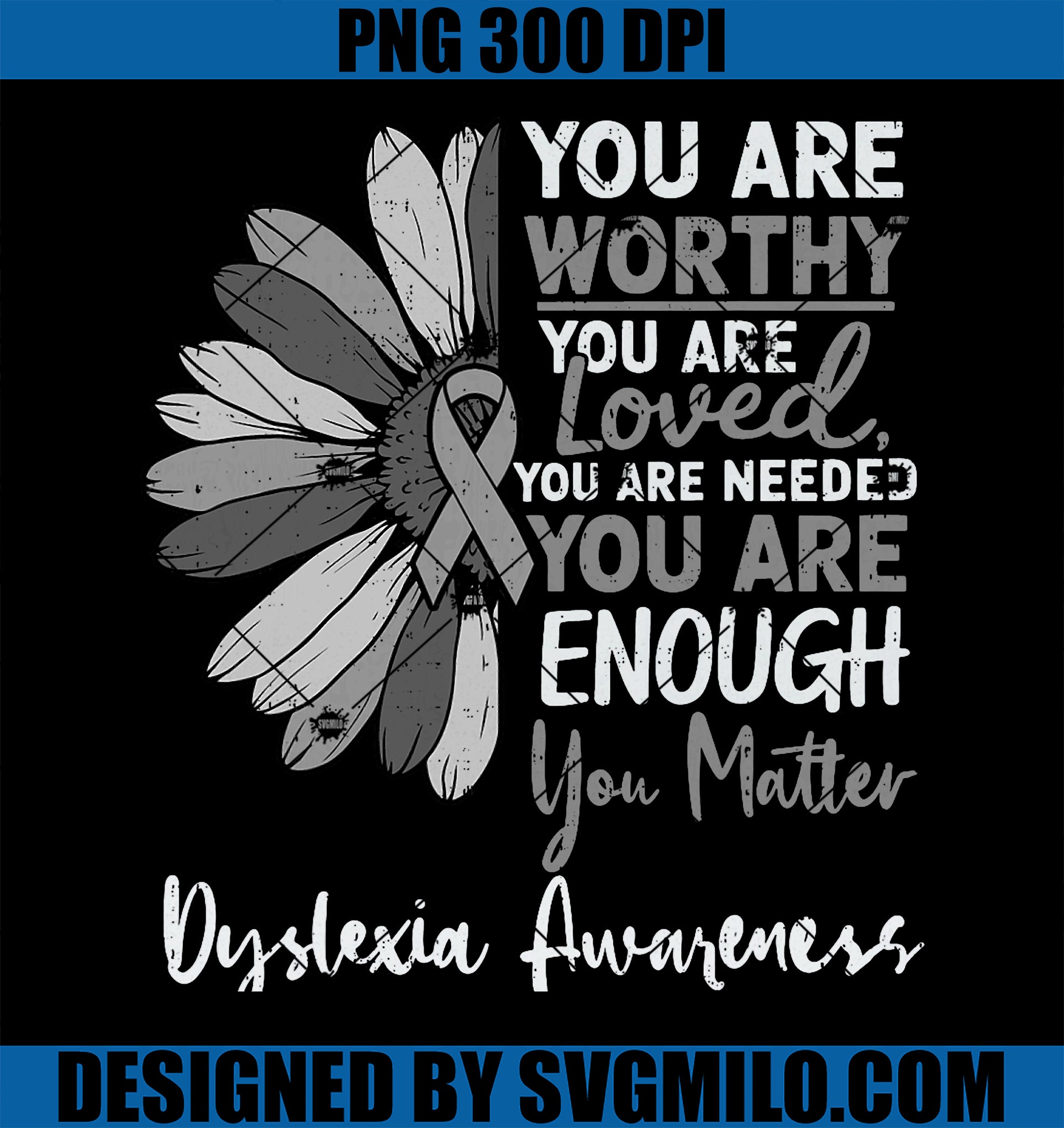 Motivational Dyslexia Awareness PNG, Ribbon Silver Specialist PNG