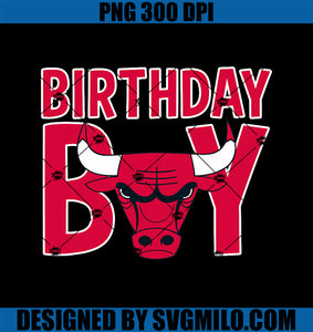 NBA Birthday Boy Chicago Bulls Retro PNG