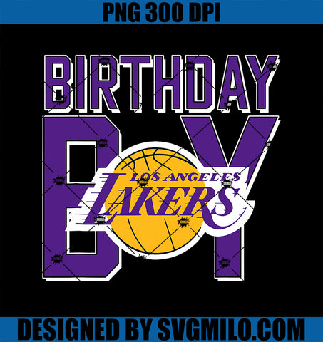 NBA Birthday Boy Los Angeles Lakers Retro Logo PNG