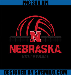 Nebraska Cornhuskers Volleyball Smash PNG