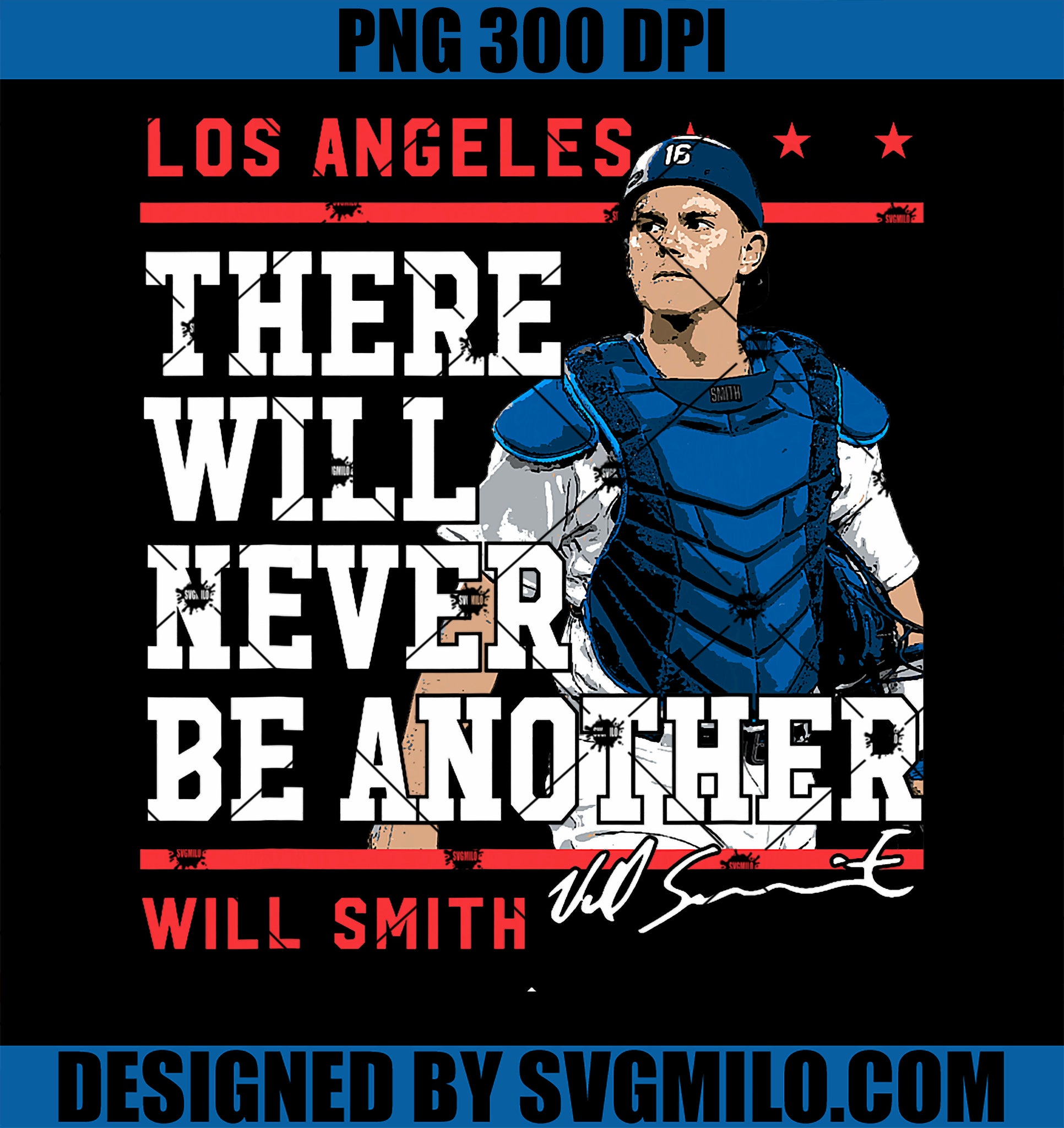 Never Be Another Will Smith Los Angeles MLBPA PNG