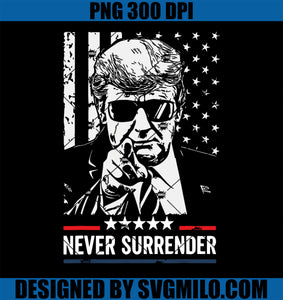 Never Surrender PNG,Trump Flag USA PNG