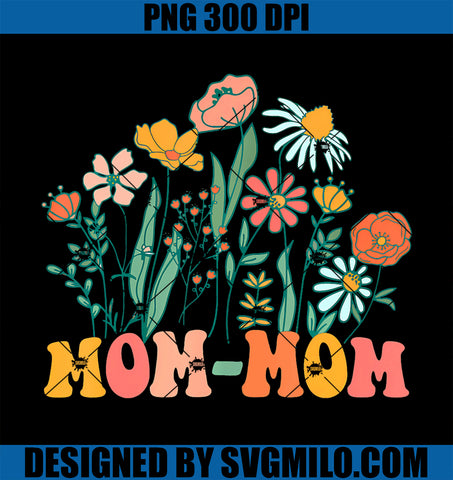 New MOM-MOM Wildflower First Birthday Baby Shower PNG