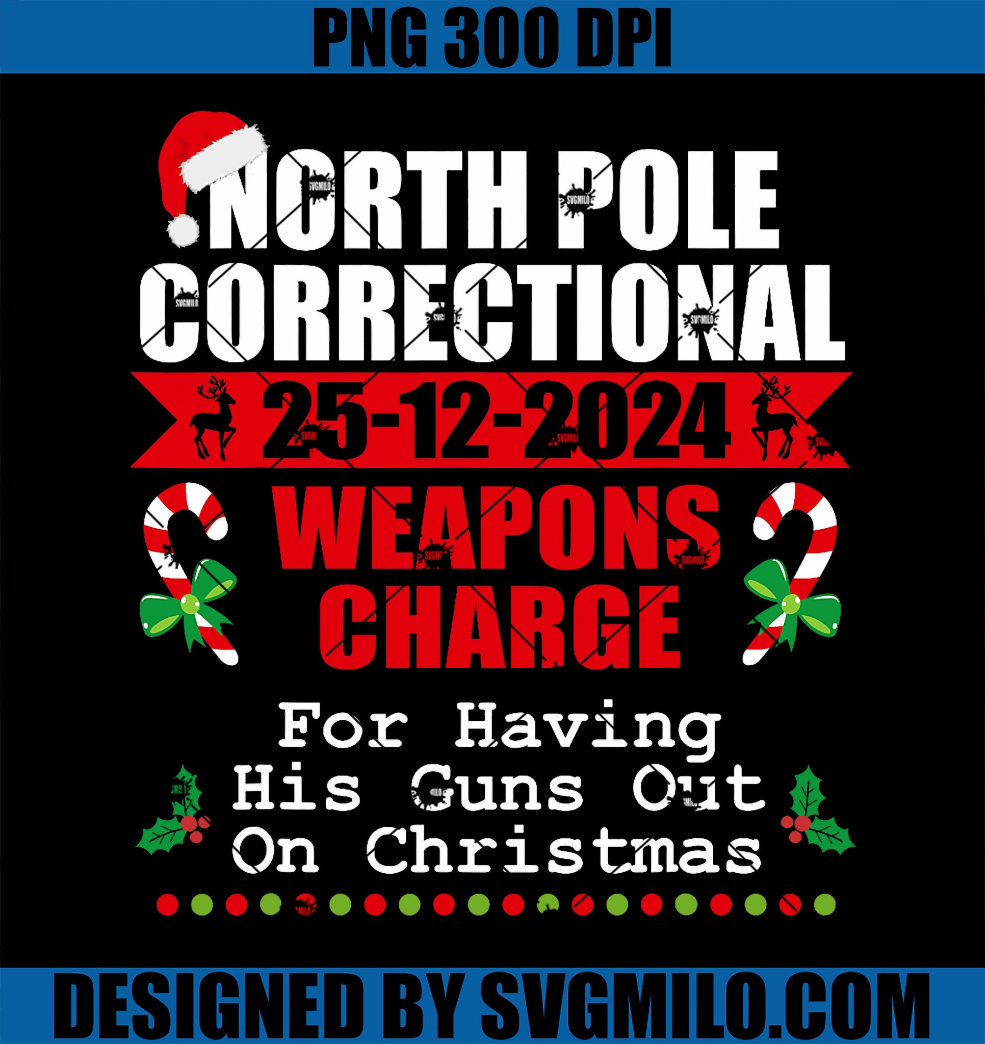 North Pole Correctional Christmas Weapons Charge For Having PNG