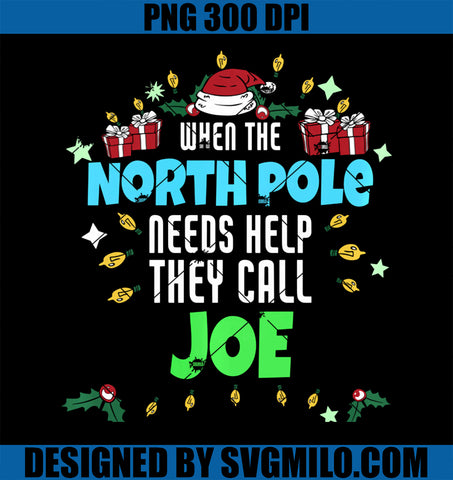 North Pole Helper Joe PNG, Christmas Joe Name PNG