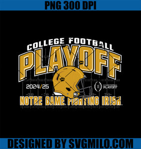 Notre Dame Fighting Irish College Football Playoff 2024-25 PNG