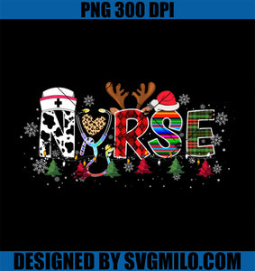 Nurse Christmas Stethoscope PNG, Nurses Xmas PNG