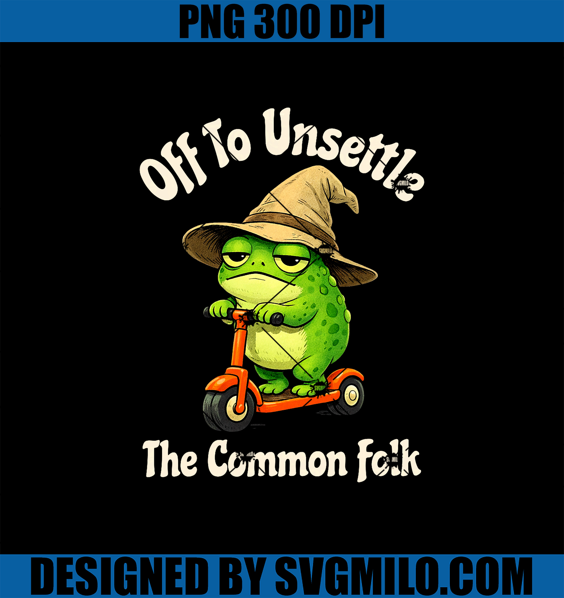Off To Unsettle The Common Folk PNG, Frog Wizard PNG