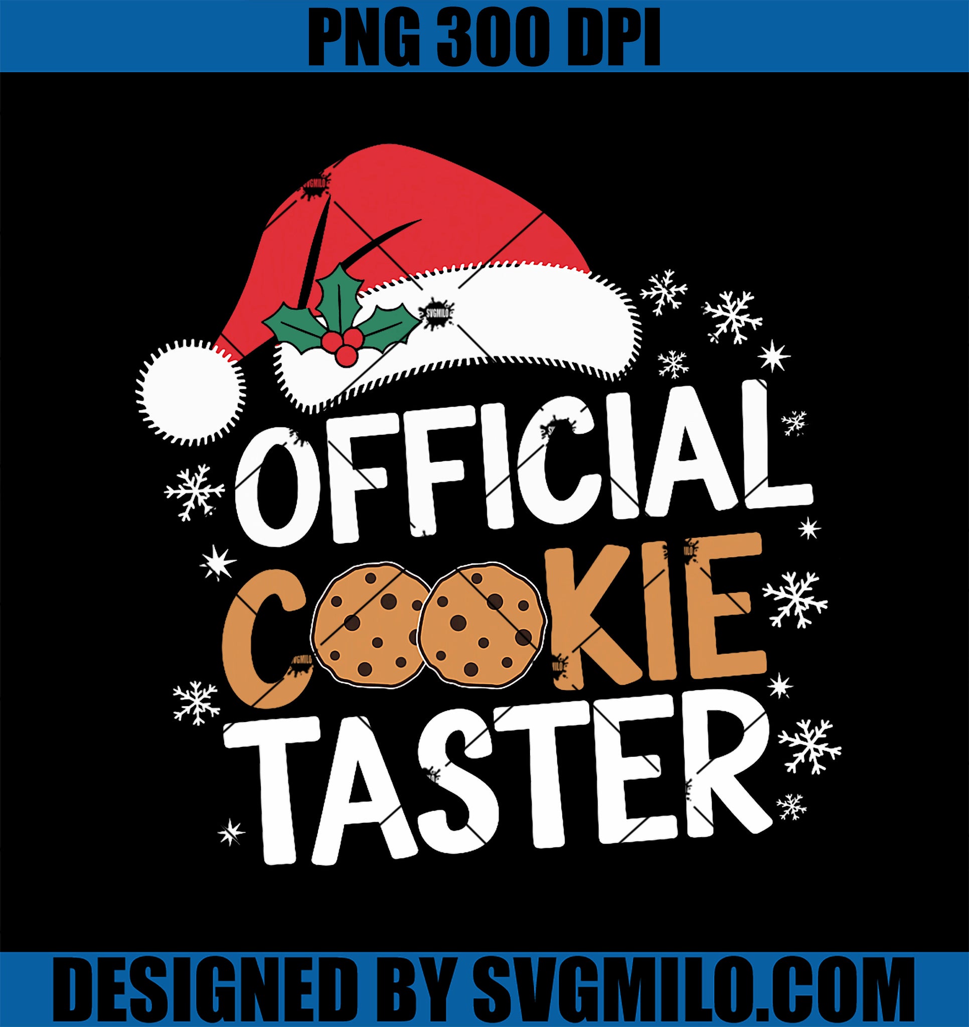 Official Cookie Tester Funny Christmas Taster Baking Crew PNG