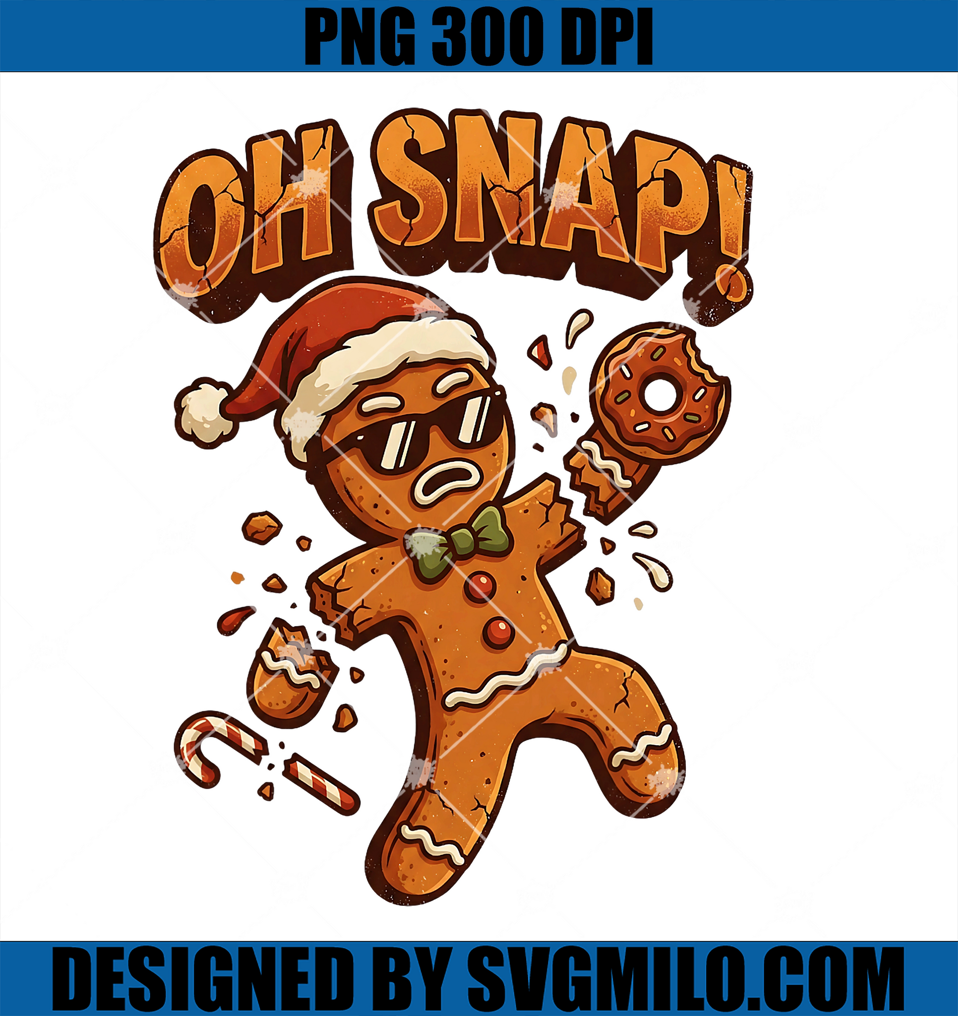 Snap 67 Oh Snap 67 Six Seven Meme PNG, Funny Gingerbread Christmas Cookie PNG