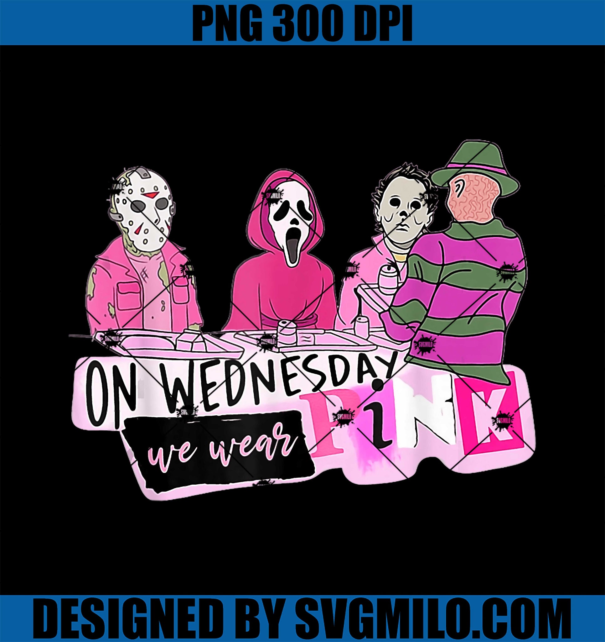 On Wednesday We Wear Pink Rainbow PNG, Breast Cancer Fighter PNG