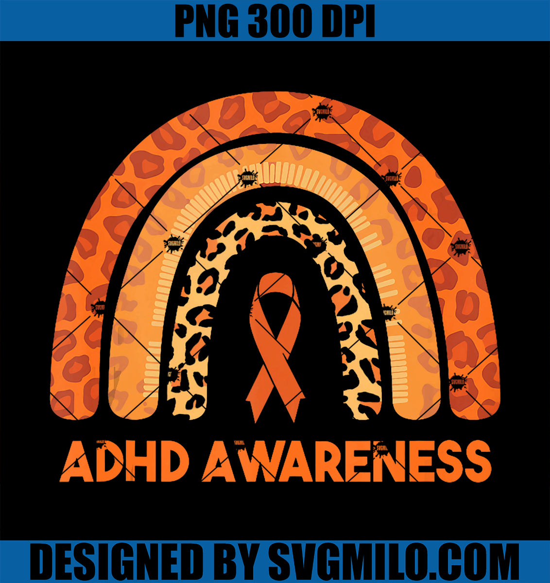 OrangeLeopardRainbowforADHDNeurodiversityAwarenessPNGcopy_1200x1200.jpg ...