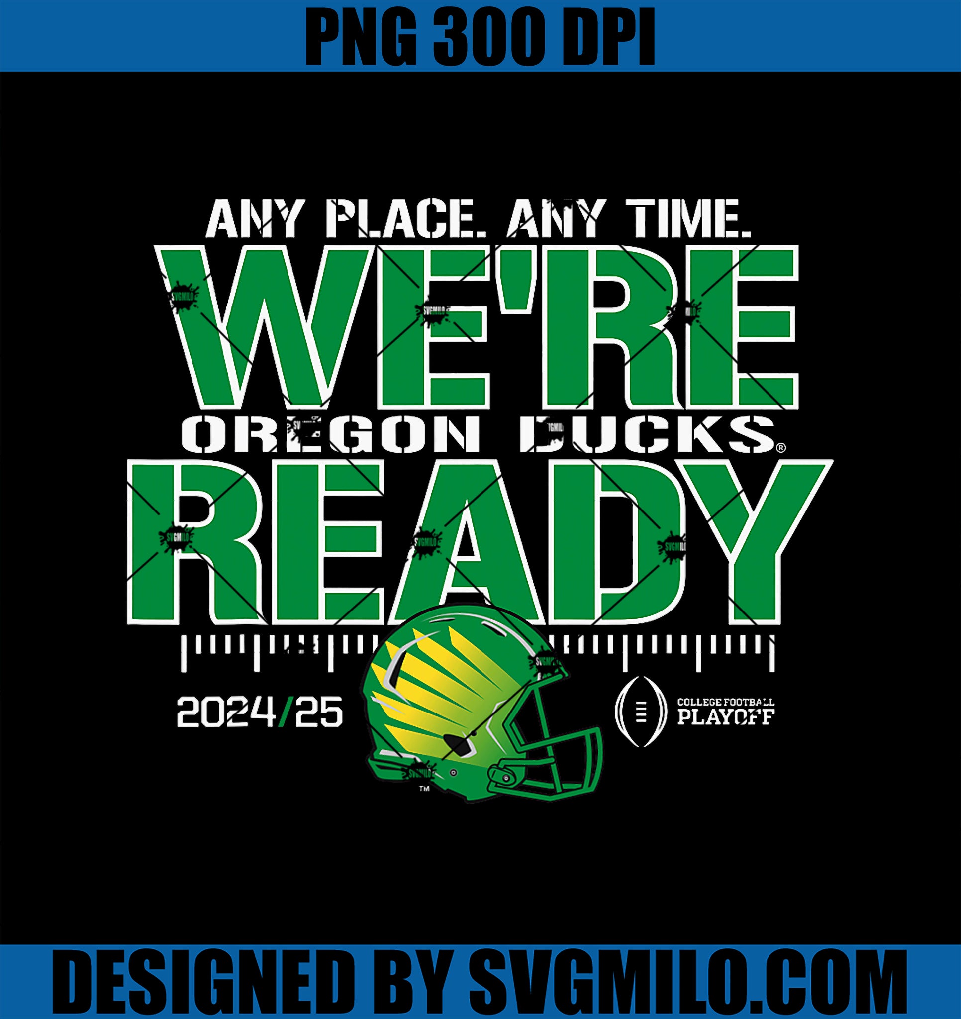 Oregon Ducks College Football Playoff CFP 2024-25 Ready PNG