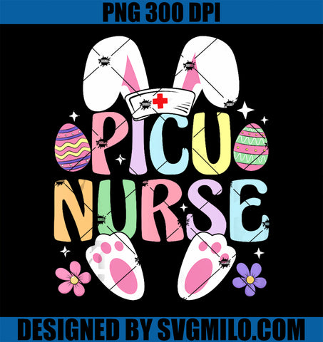 PICU Nurse Easter Bunny PNG, Pediatric Intensive Care Easter Day PNG
