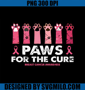 Paws For The Cure Breast Cancer Awareness PNG