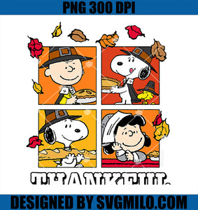 Peanuts - Snoopy Charlie Brown Lucy Thankful PNG