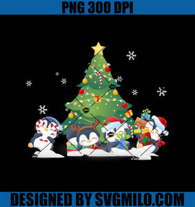 Penguin Merry Christmas PNG, Cute Penguin Animal Lovers PNG