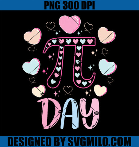 Pi Day 3.14 Pi Symbol Funny PNG, Pi Day Candy Heart Math Lovers PNG