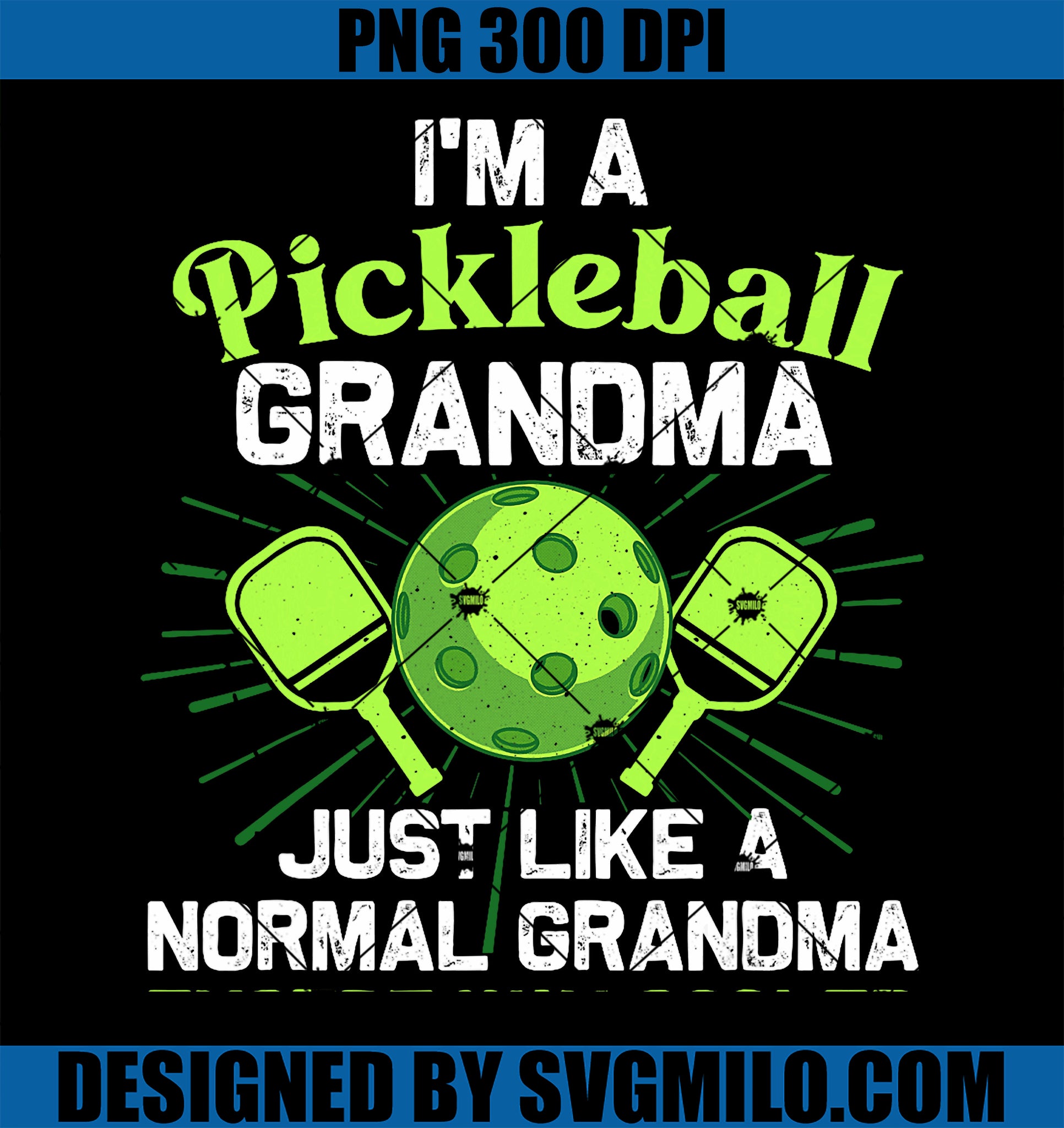 Pickleball Design For Grandma Women Girls Pickle Ball Player PNG