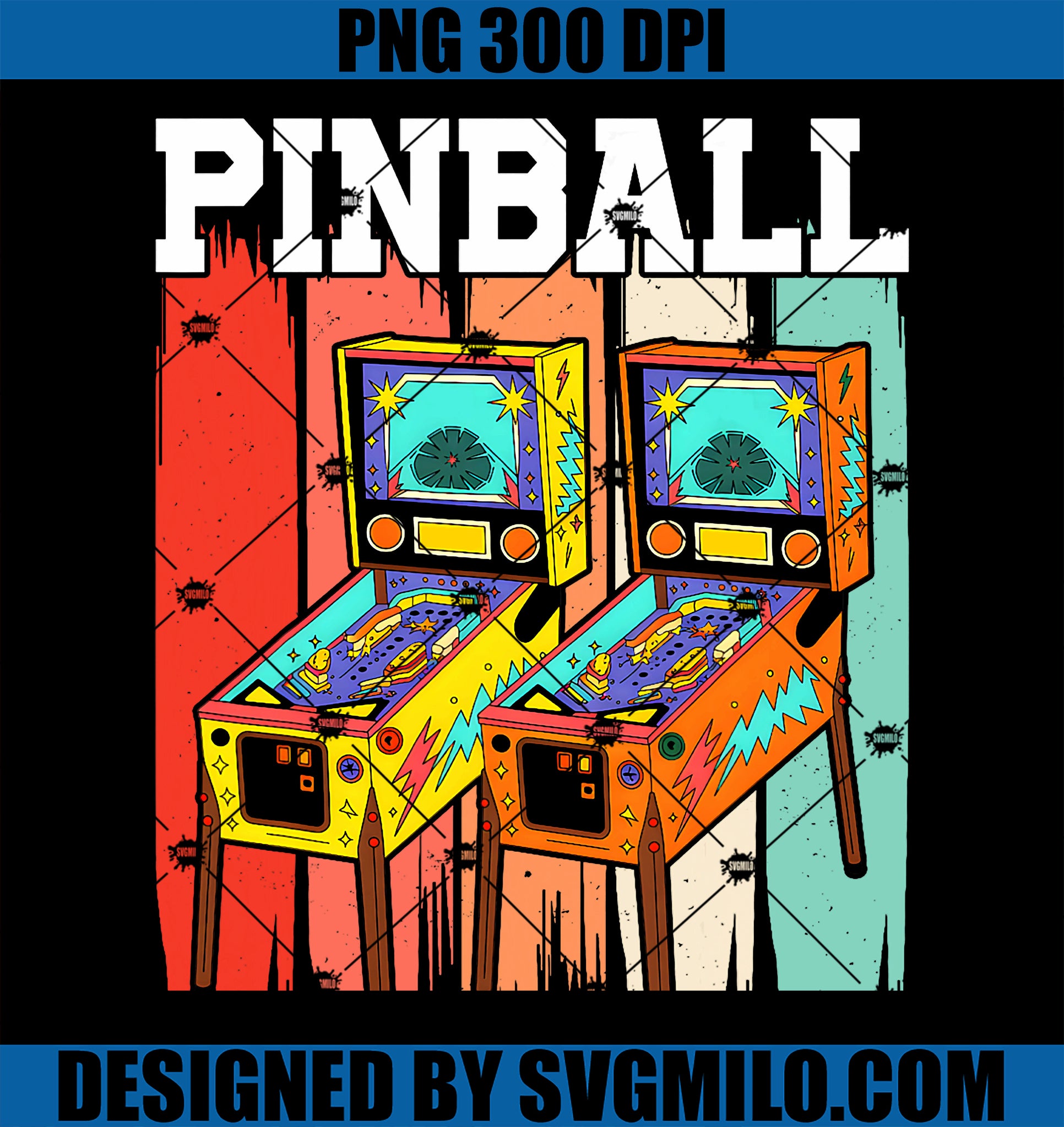 Pinball Retro Vintage Multiball Pinball PNG, Machine Arcade Game PNG