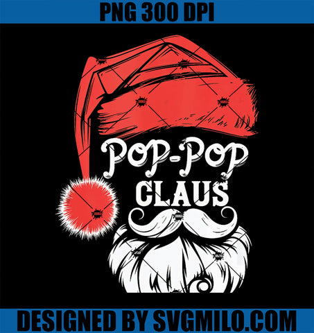 Pop-Pop Claus Christmas Grandpa Pop Pop Granddad PNG