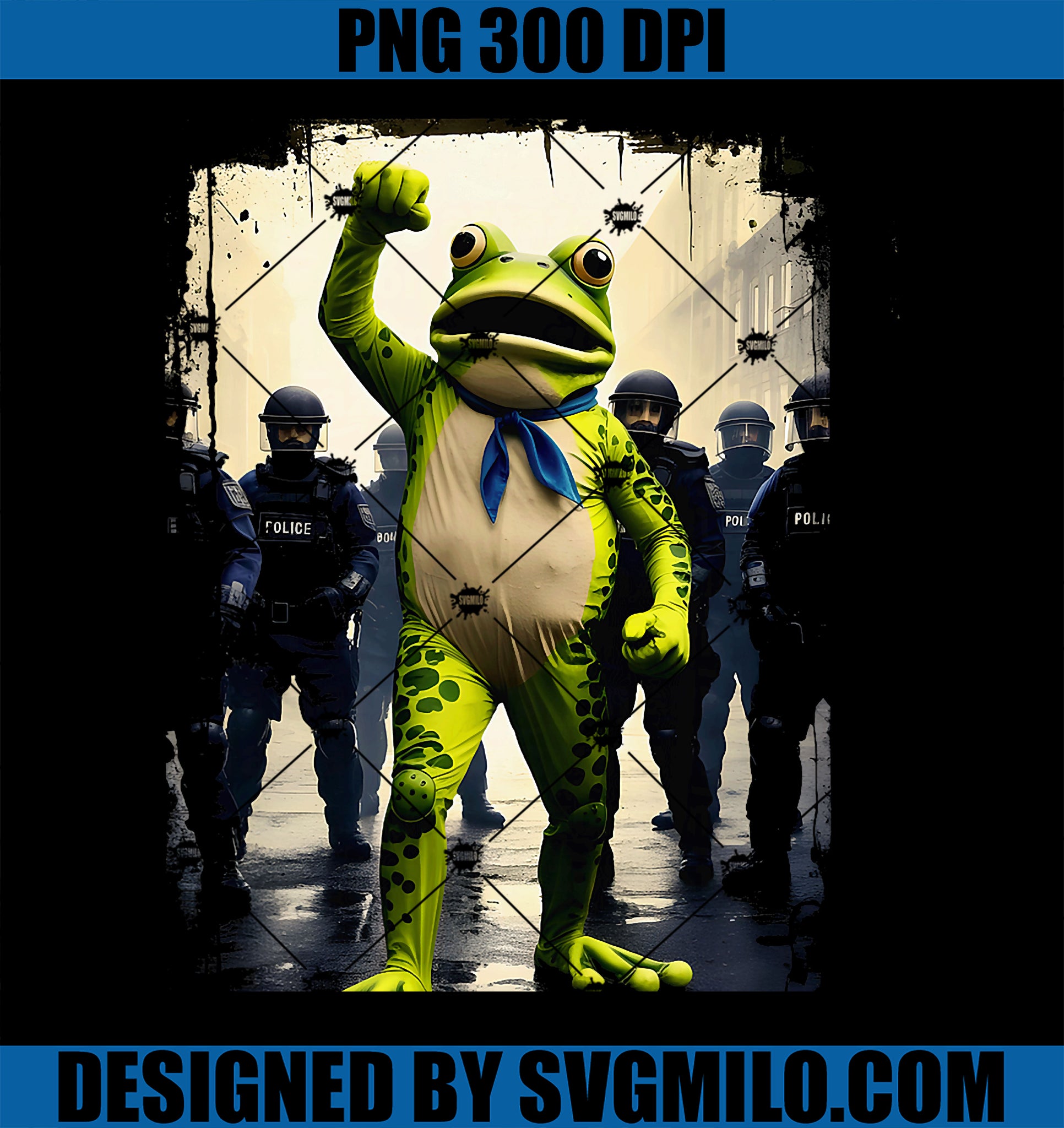 Portland Frog Brigade PNG, Street Art Funny PNG