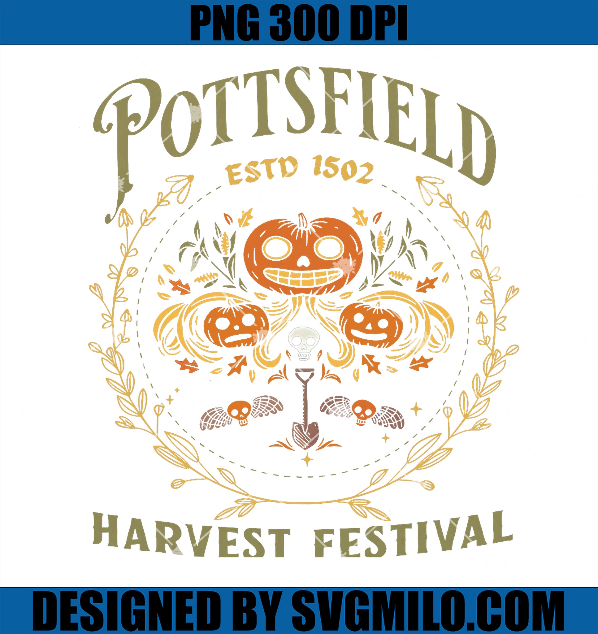 Pottsfield Harvest Festival PNG, Retro Vegetables PNG