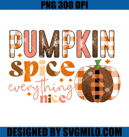 Pumpkin Spice and Everything Nice PNG, Fall Season PNG, Pumpkin Leopard PNG