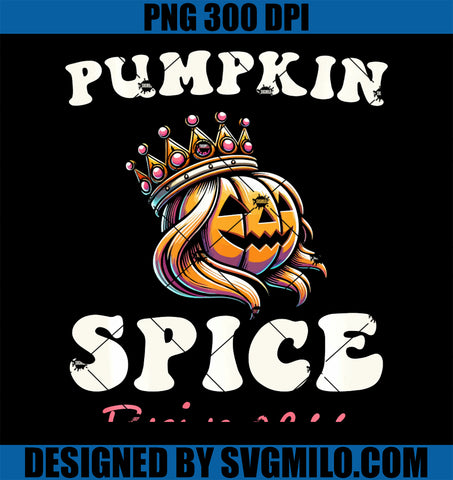 Pumpkin Spice Princess Crown Halloween PNG