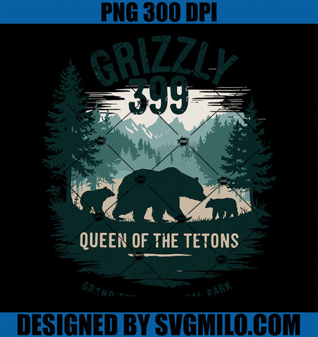 Queen Of The Tetons Grizzly 399 Bear Lovers National Park PNG