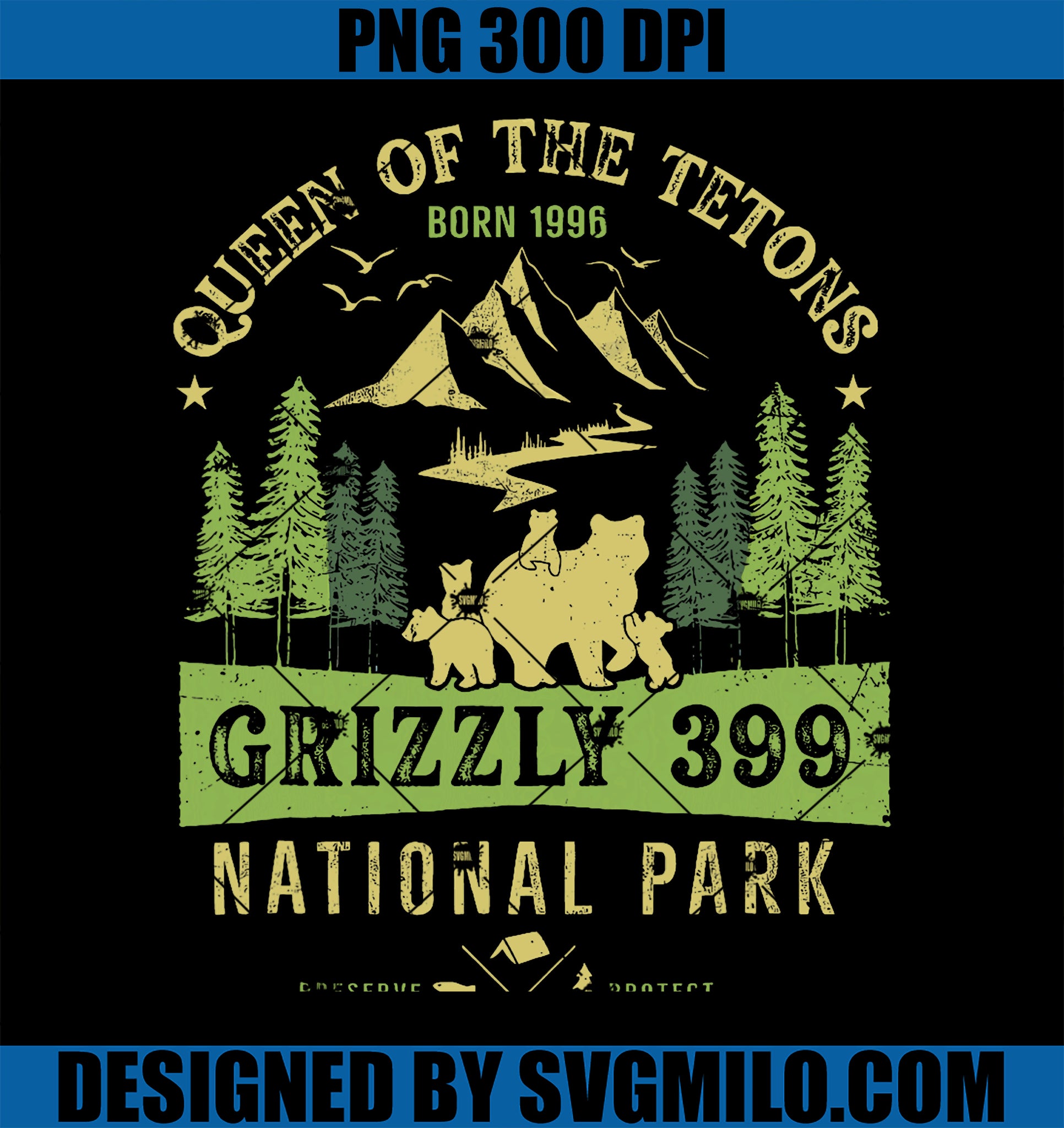 Queen Of The Tetons Grizzly 399 National Park PNG