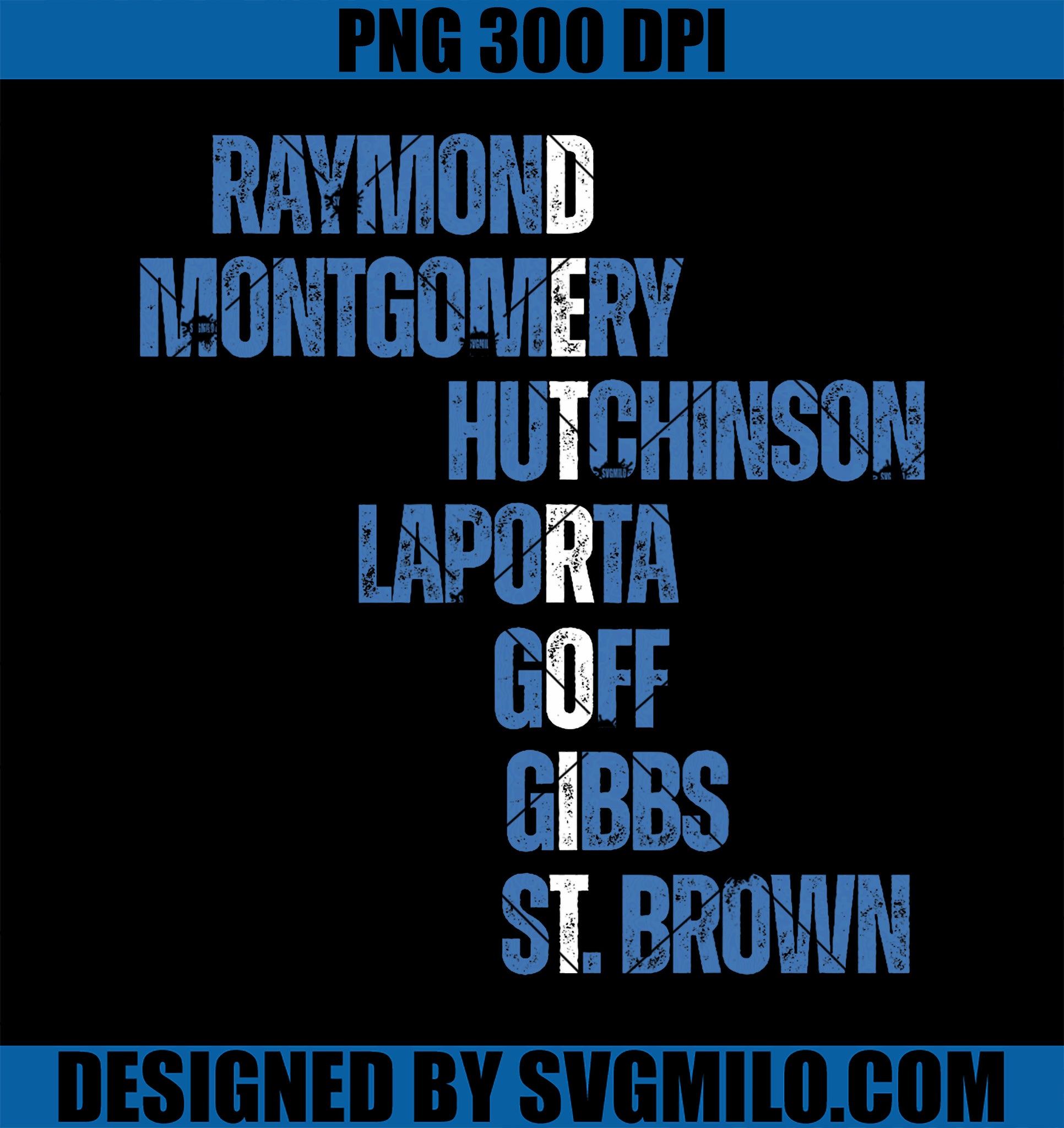 Raymond Montgomery Hutchinson Laporta Goff Gibbs St Brown PNG