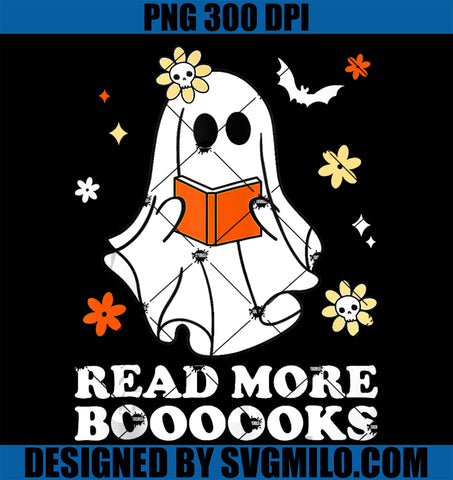 Read More Boooooks PNG, Funny Halloween Ghost Teacher PNG