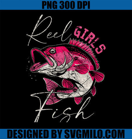 Reel Girls Fish PNG, Fisherman PNG, Fishing Lover PNG